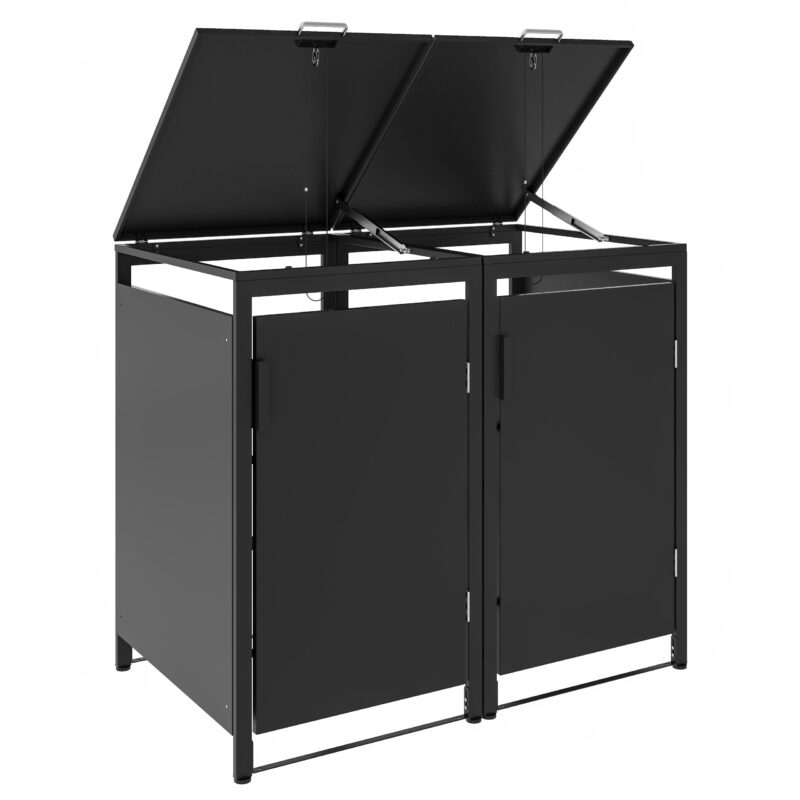 Metāla konteineru nojume, dubultā, MBB01-2A, antracīts