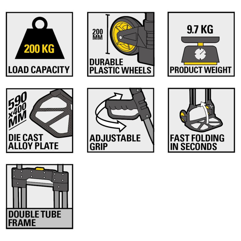 STANLEY FATMAX 707 saliekamie rokas ratiņi 200 kg