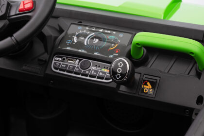 Bērnu elektriskais bagijs ar piekabi, zaļš - Image 10