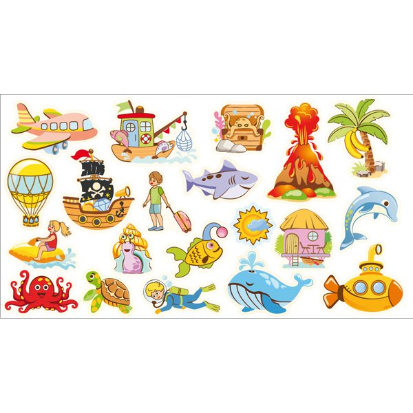 Magnētiņu komplekts "Jūra" Magnētiņu komplekts "Jūra", 20 gab.